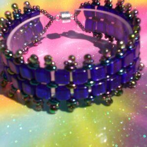 Cobalt Blue Single Band Checkmate Band